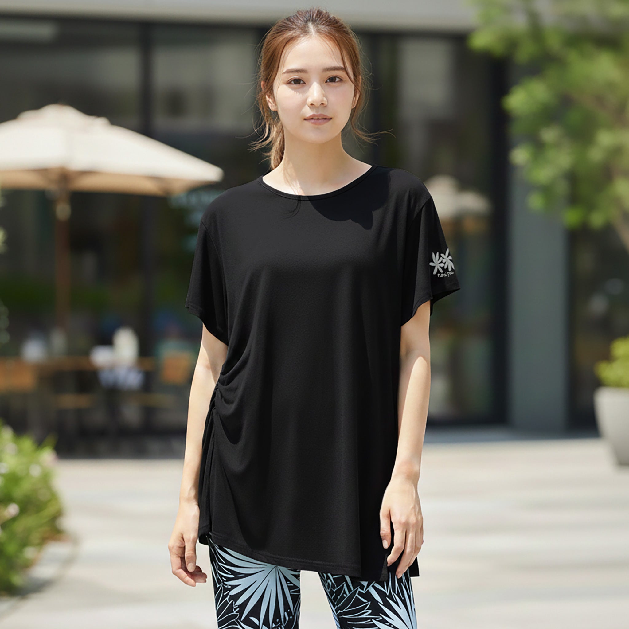 Tシャツ(長袖/七分) LEINWANDE Sheer T / Black Helmut Lang Black Sheer T-Shirt Helmut Lang