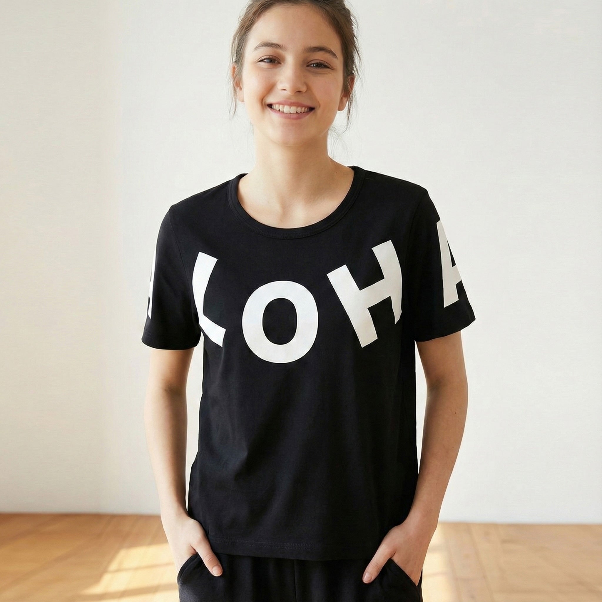 ナニプア 半袖Tシャツ ALOHA