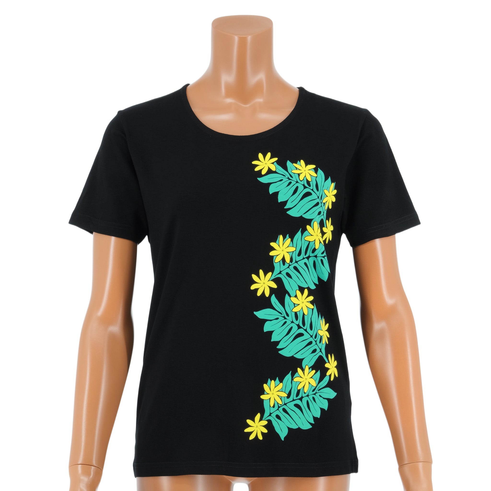 ナニプア 半袖Tシャツ モンステラ&ティアレ