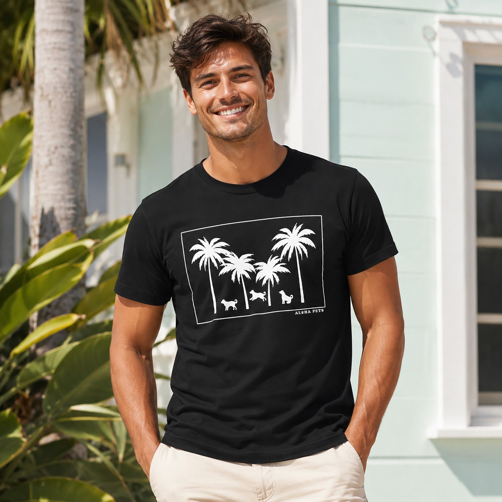 ALOHA PETS メンズ Tシャツ [AP-MTS-100]