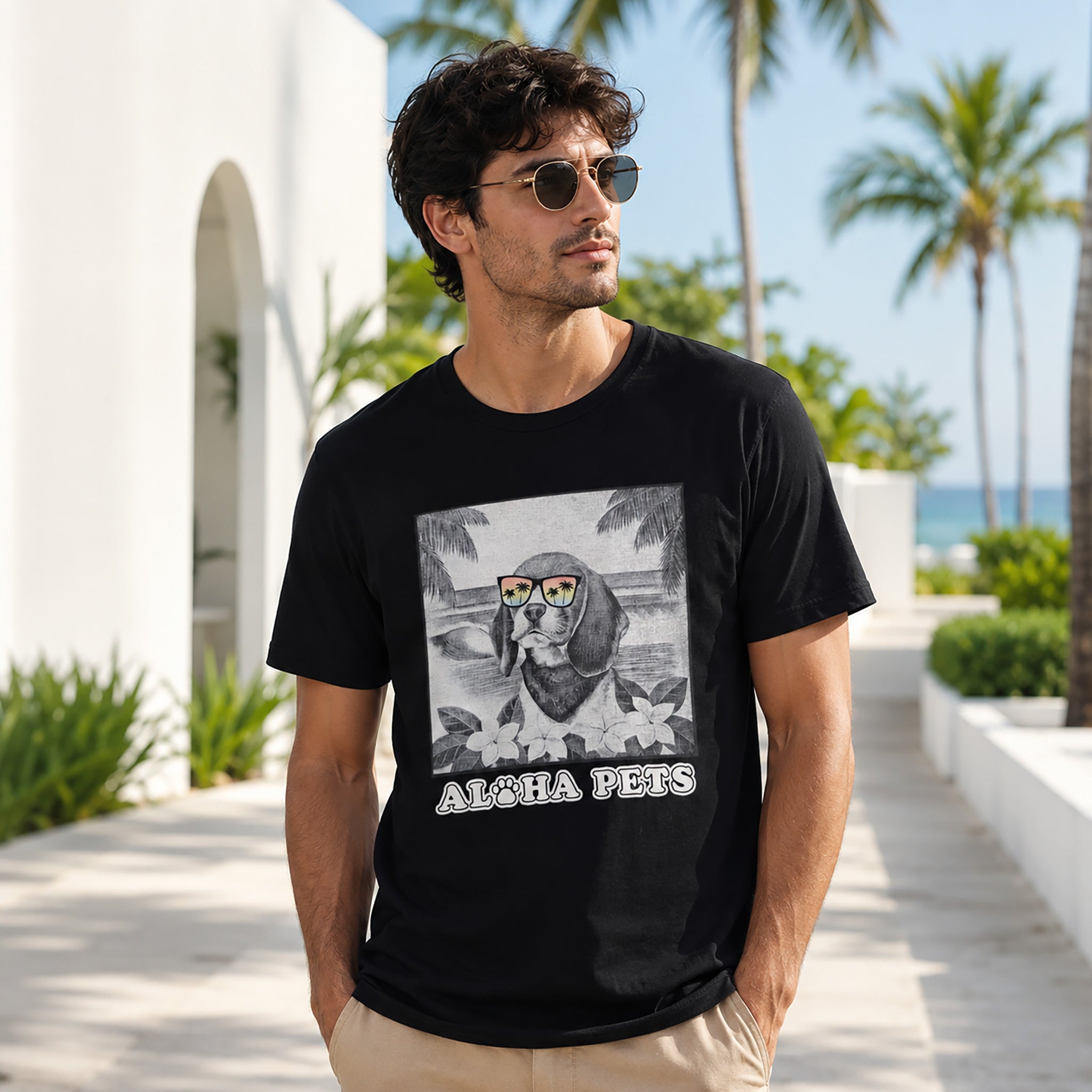 ALOHA PETS メンズ Tシャツ [AP-MTS-110]