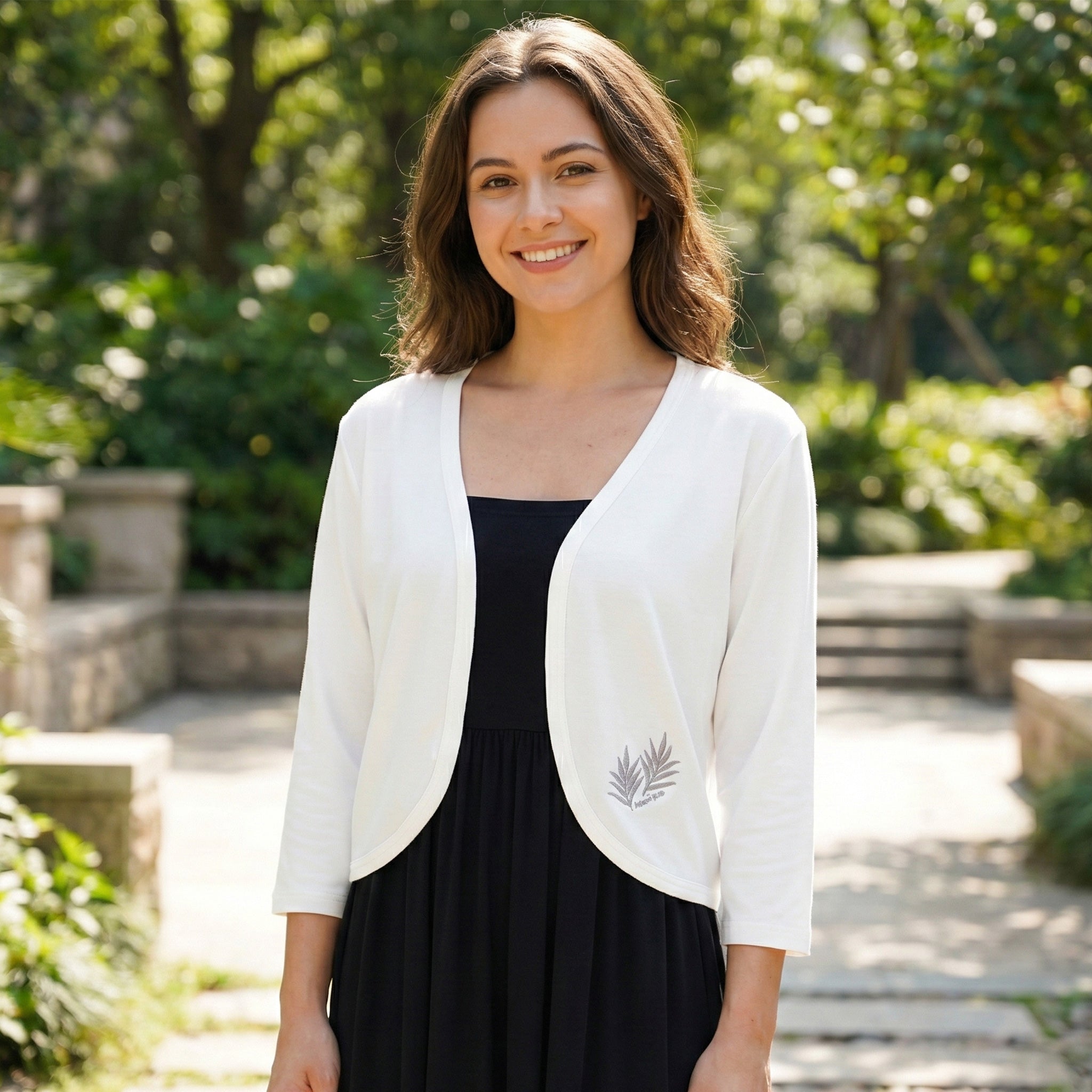 ボレロ 刺繍 パームリーフ [BO-140]