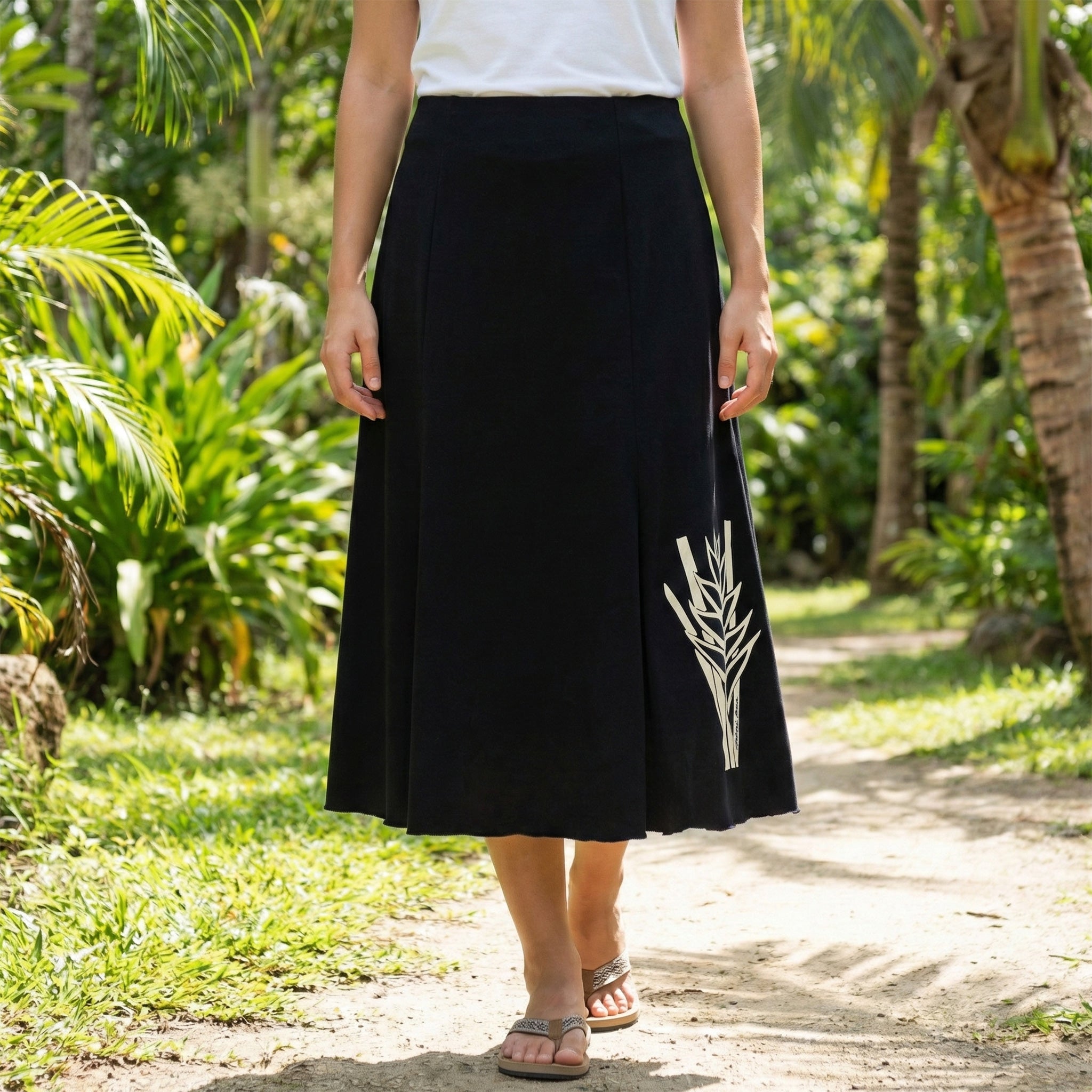 6枚はぎスカート ヘリコニア [CSK-030]