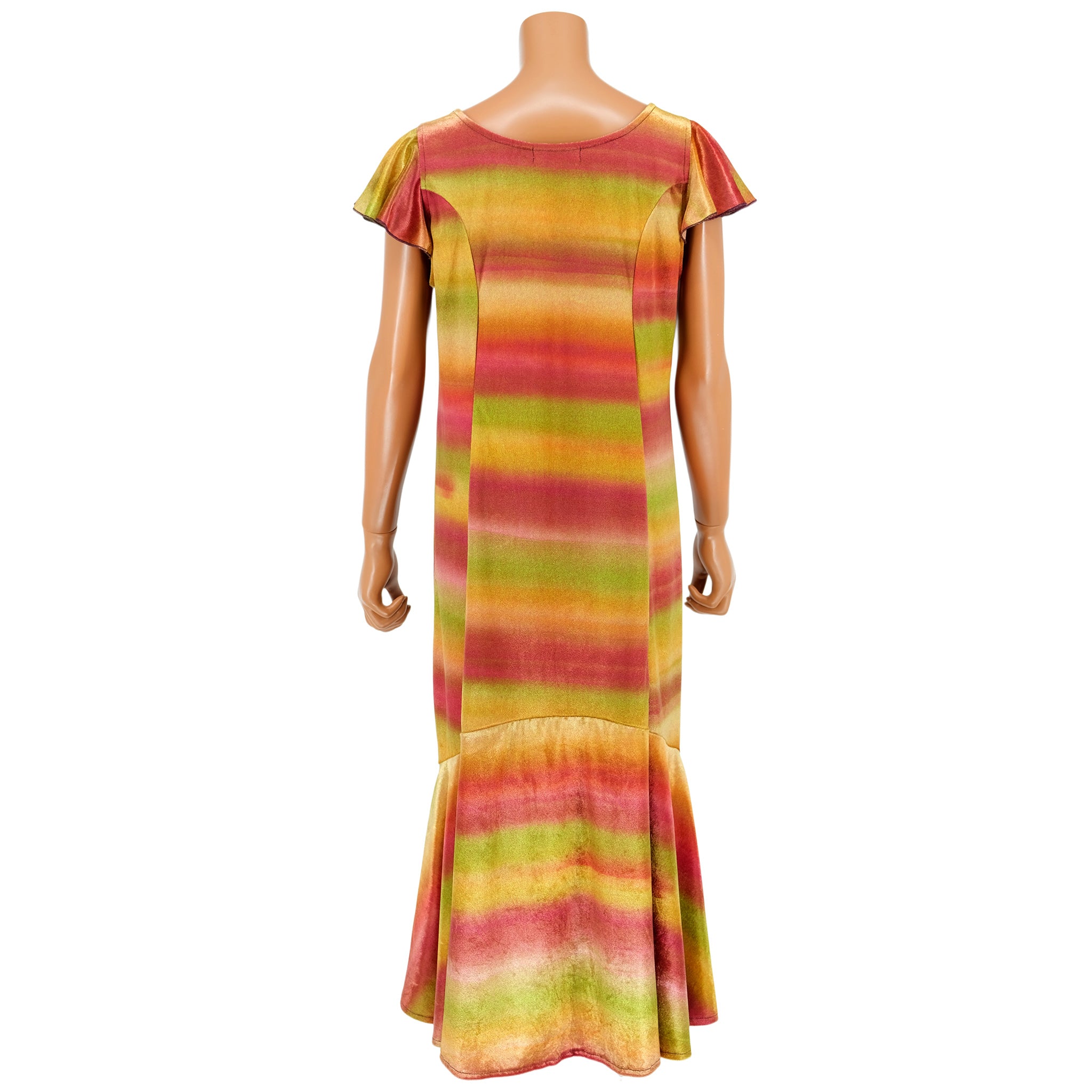 マーメイドラインドレス ベロア レインボー [DR-430]