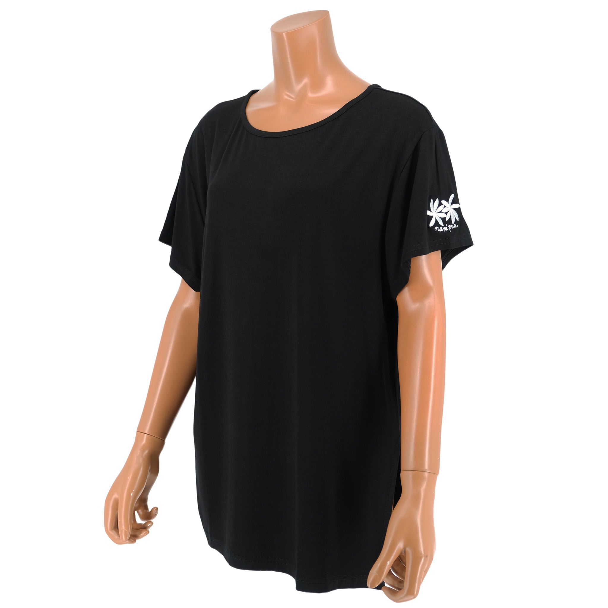 ナニプア ロングTシャツ 刺繍 ティアレ