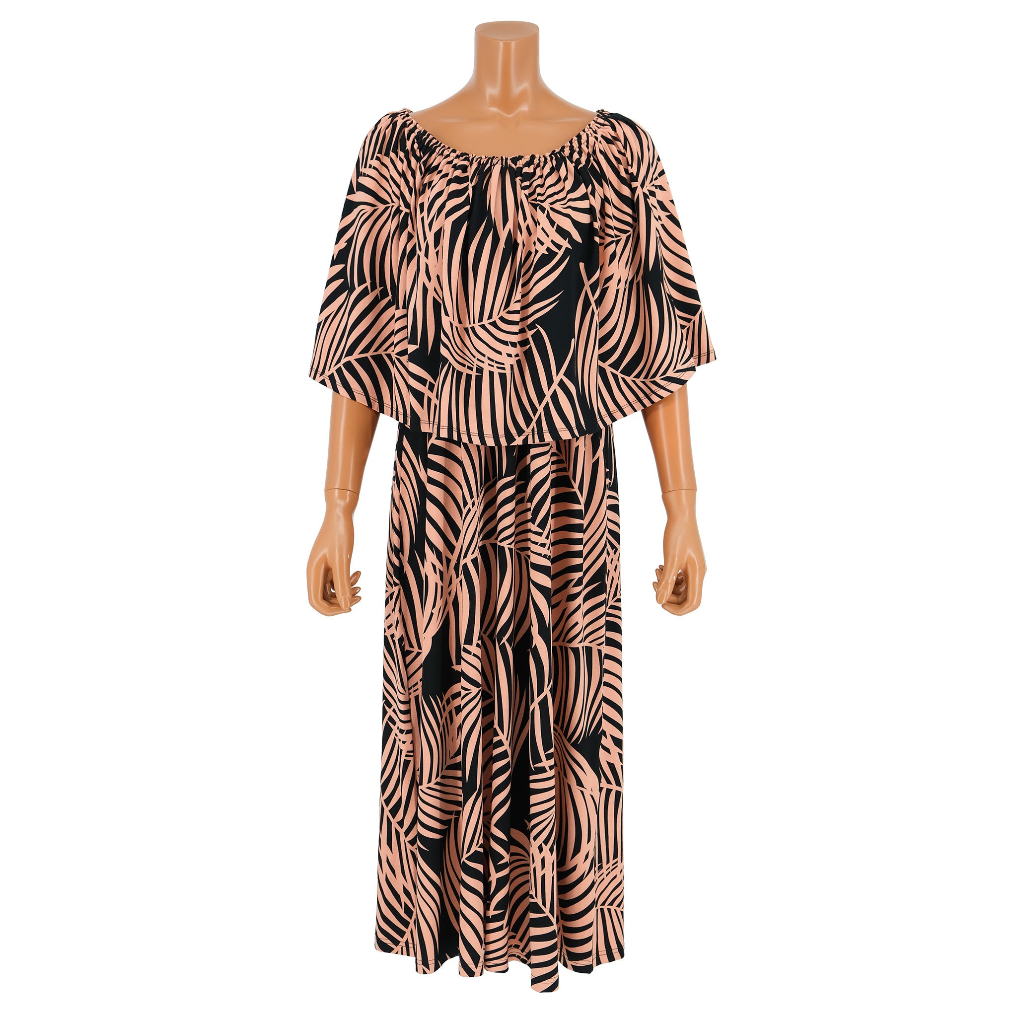 ナニプア マルチWAYセパレートドレス パームリーフ