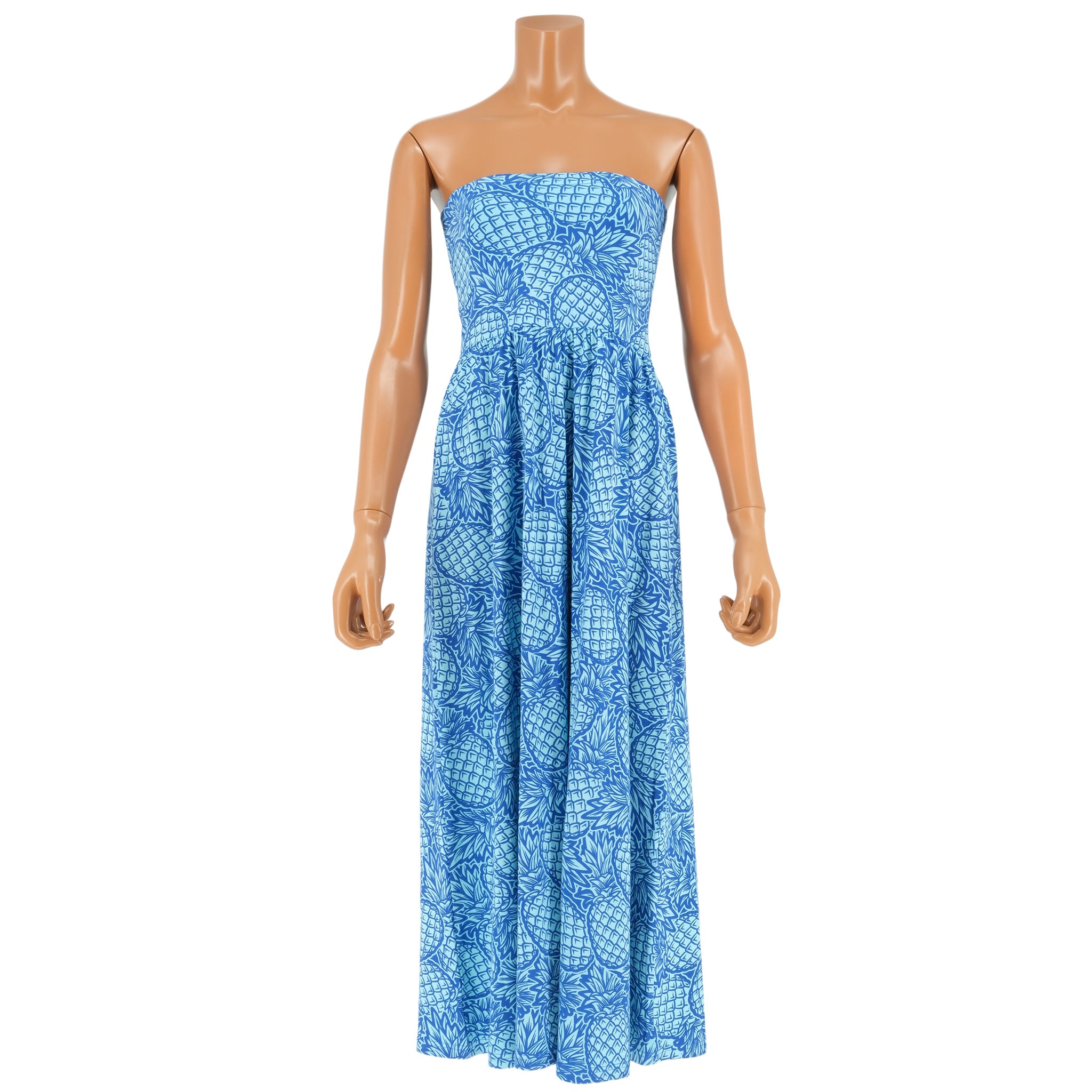 ナニプア ベアトップワンピース パイナップル