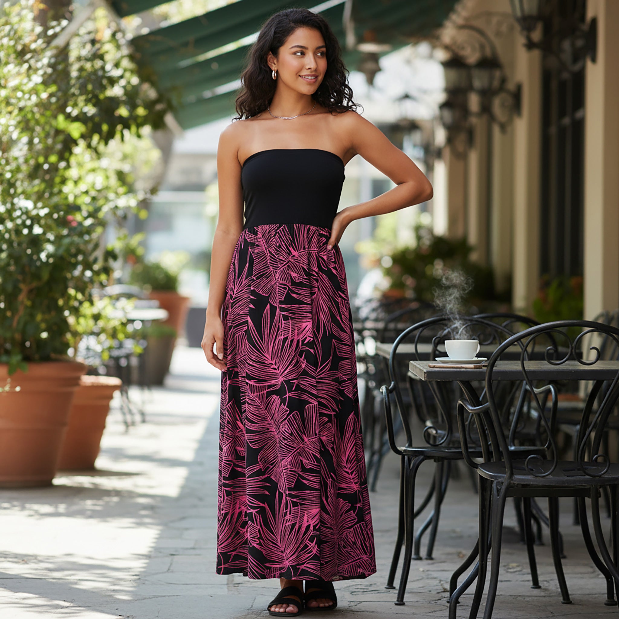 切替ワンピース バナナリーフ&パームリーフ [OPS-090]