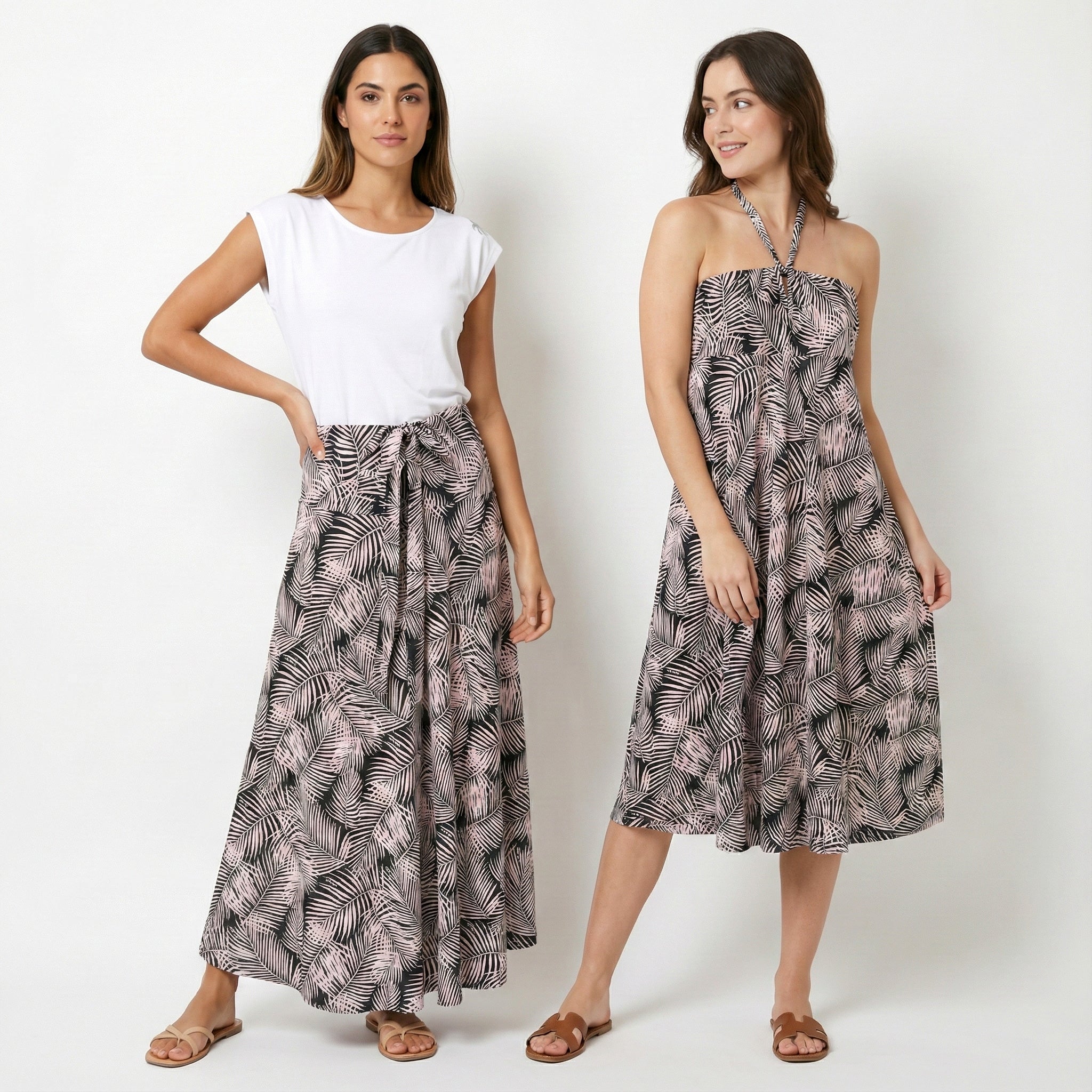 2WAYスカートワンピース パームリーフ [SK-2390]