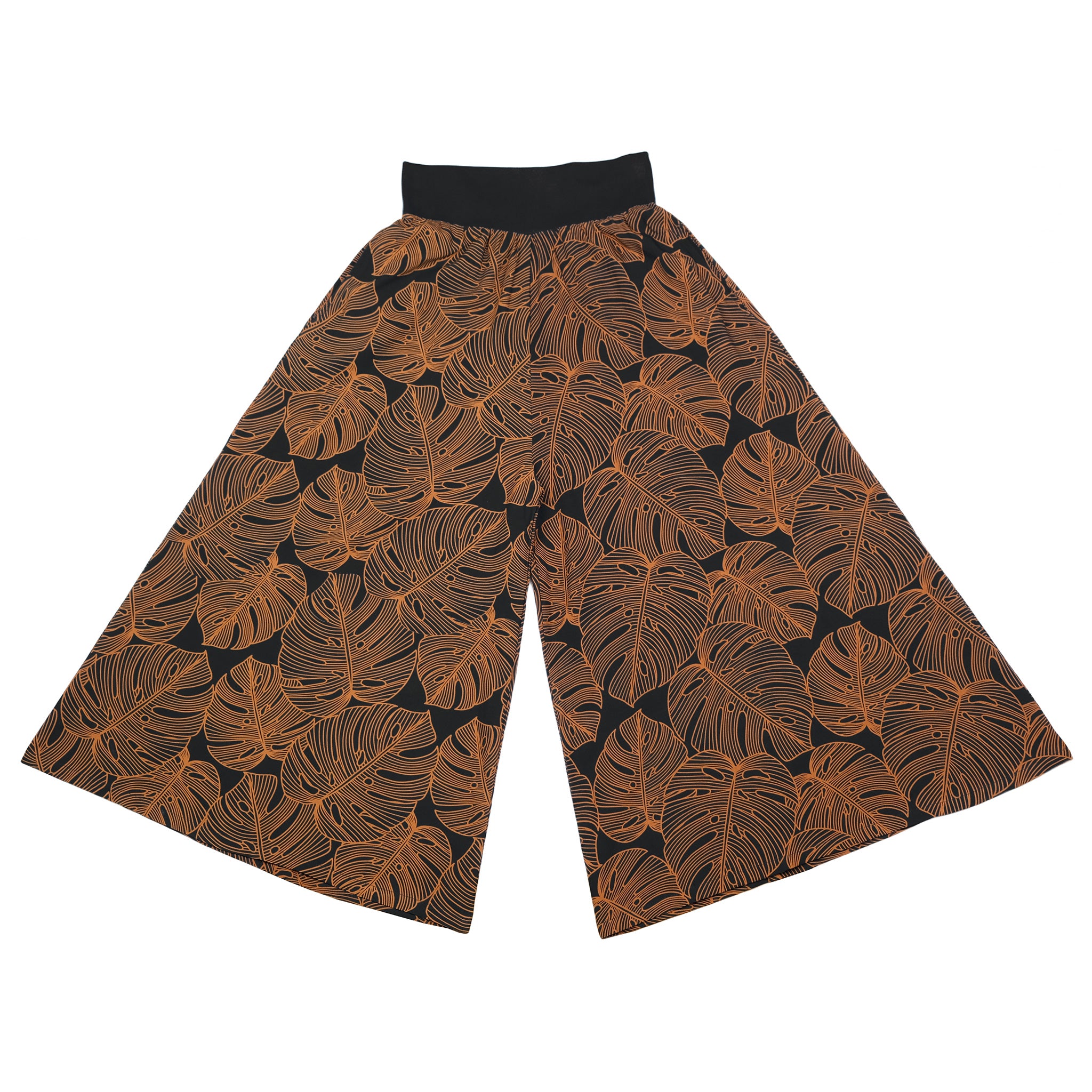 匿名•即日配送【SUKALA】エンボスリーフワイドパンツ M ブラウン LAVA NEW ARRIVALS - SUKALA（スカーラ）