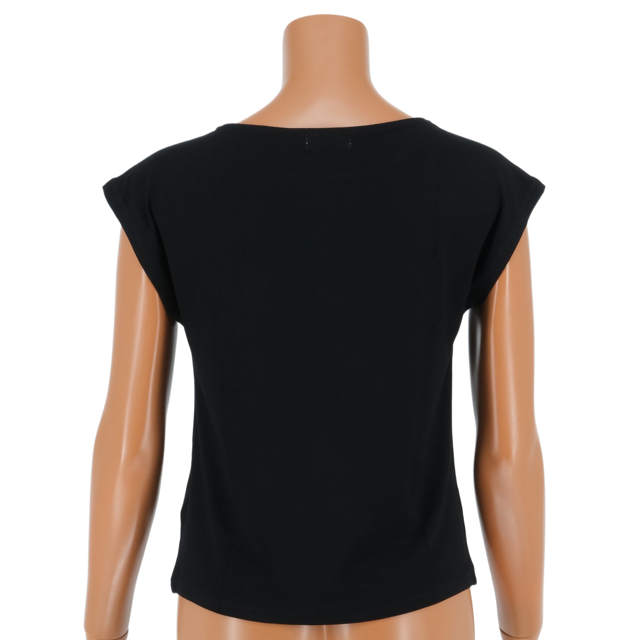 French Sleeve T-shirt Embroidered Plumeria [SST-030] 
