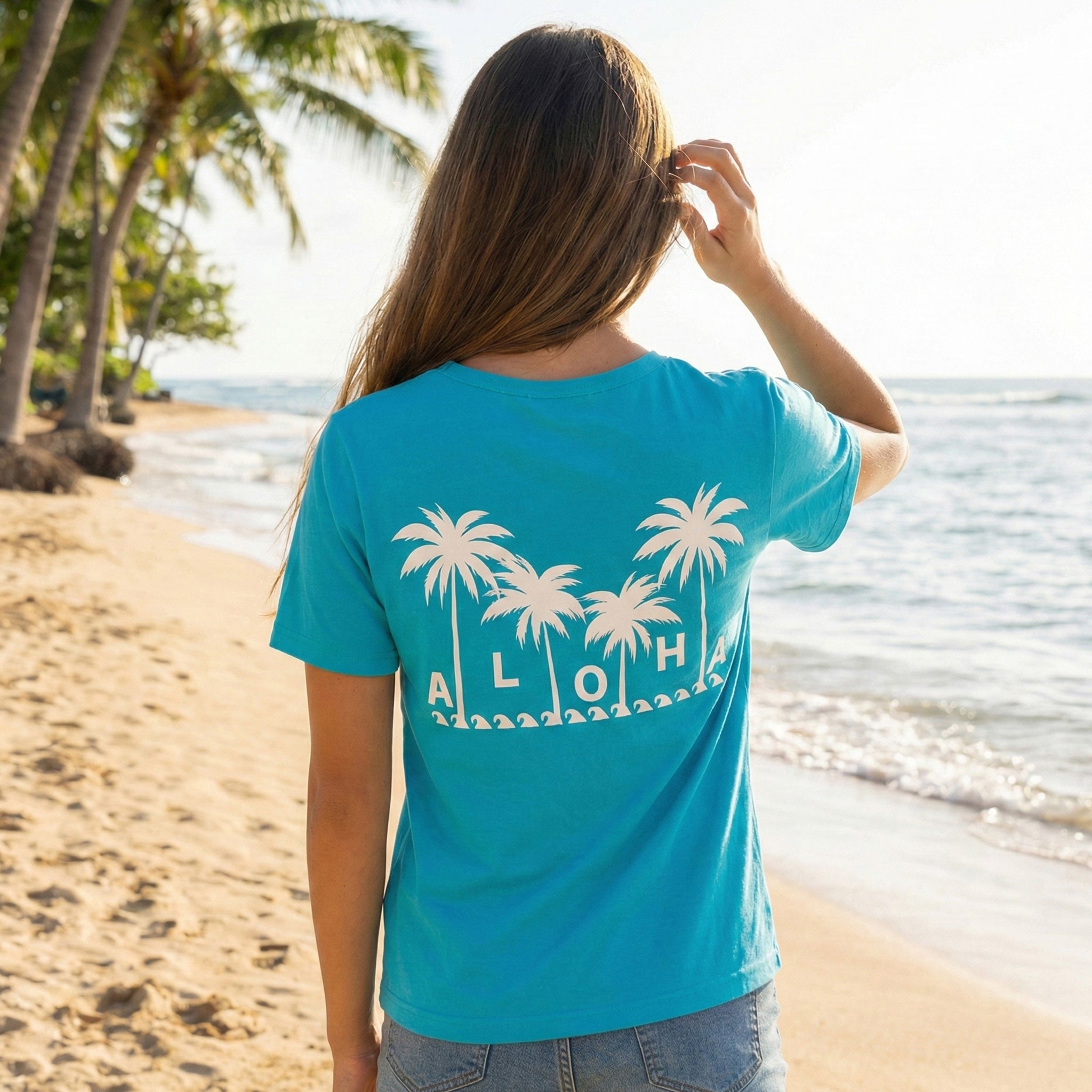 半袖Tシャツ ALOHA パームツリー [TS-1210]