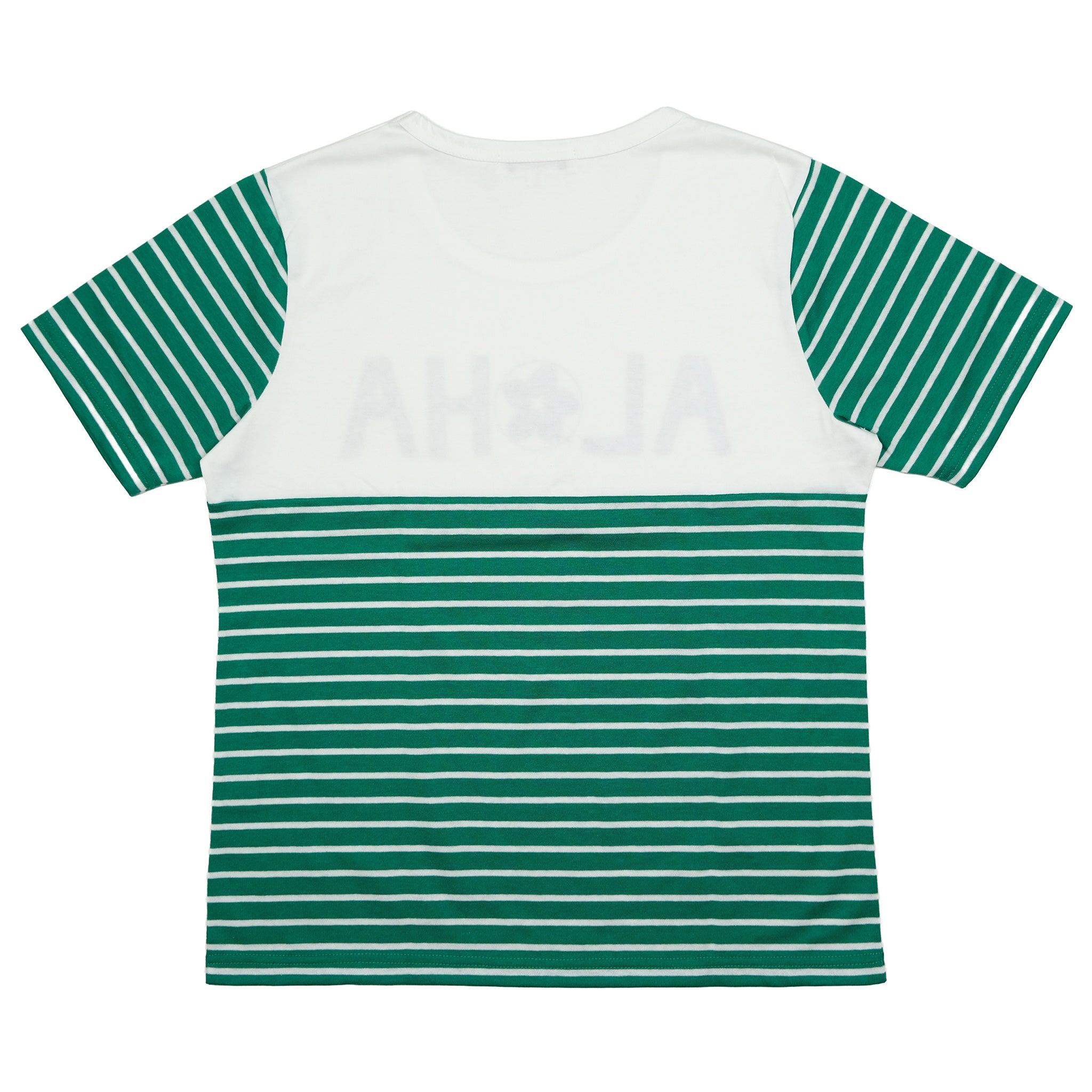 半袖Tシャツ ALOHA プルメリア ボーダー [TS-1230]