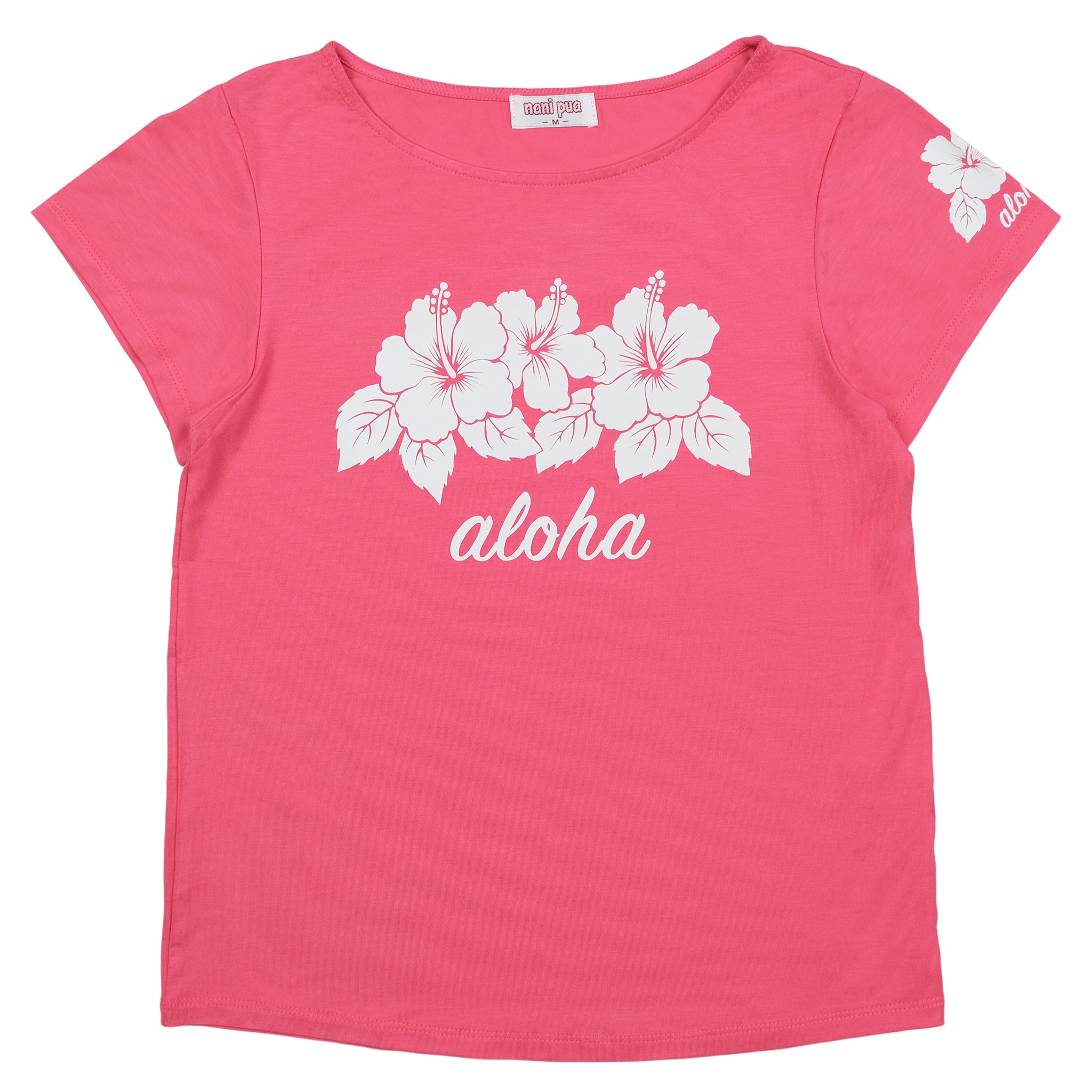 ナニプア ショートスリーブTシャツ ハイビスカス ALOHA