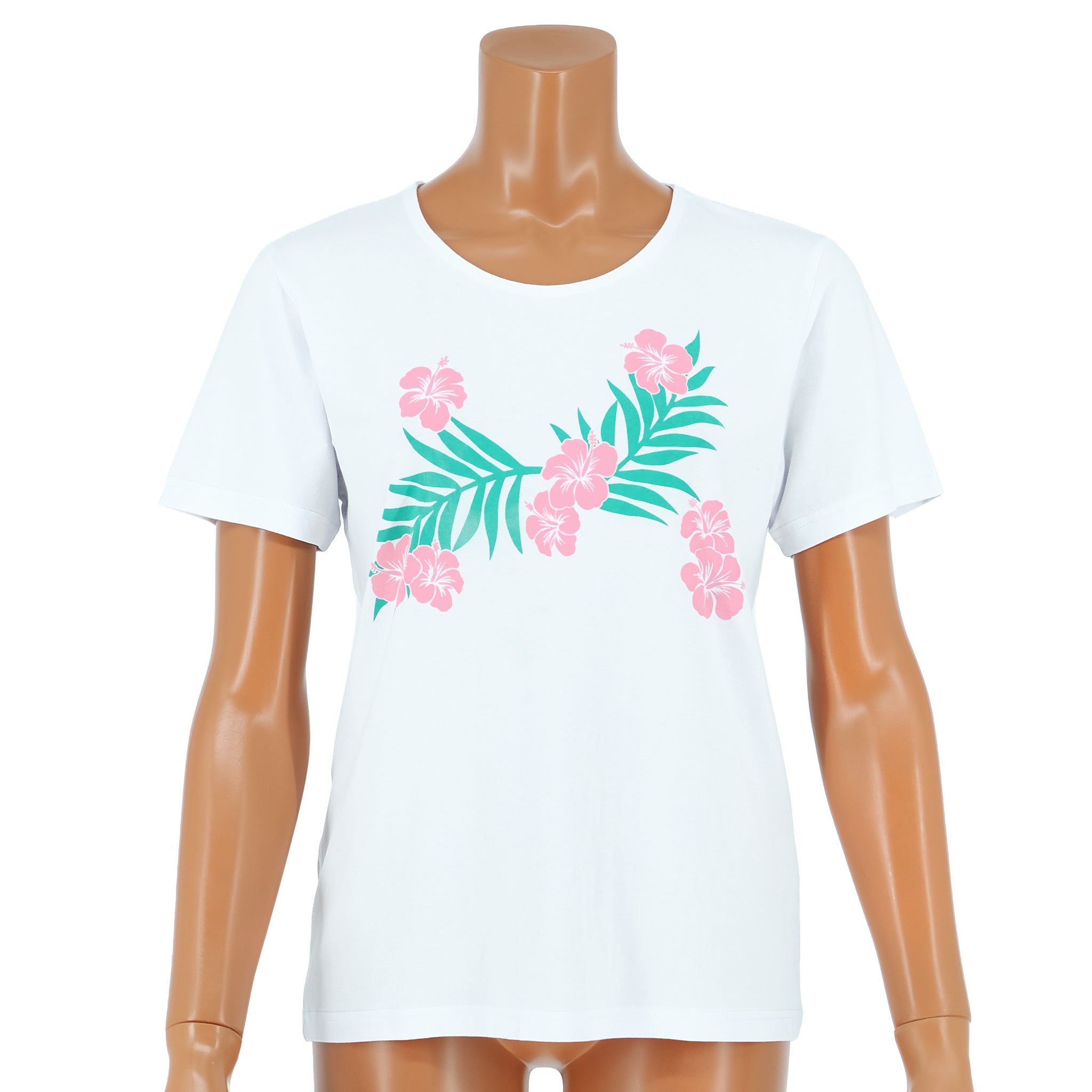 半袖Tシャツ ハイビスカス&パームリーフ [TS-2320]