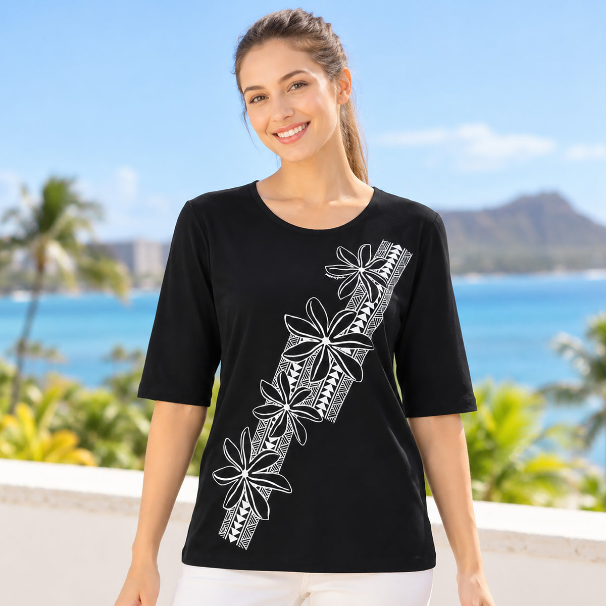 五分袖Tシャツ タパティアレ [TSH-2240]