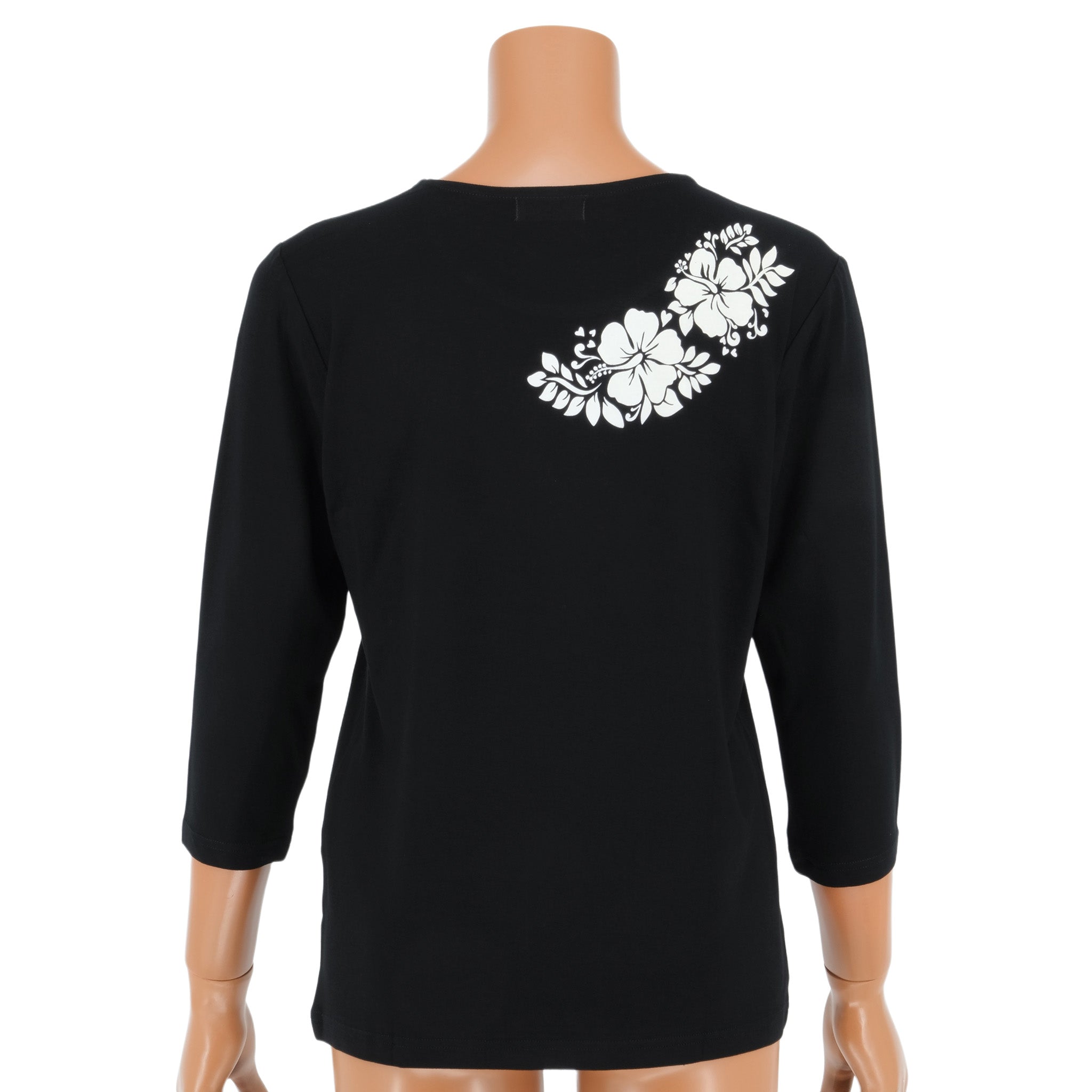 七分袖Tシャツ アロハ ハイビスカス [TSL-2230]