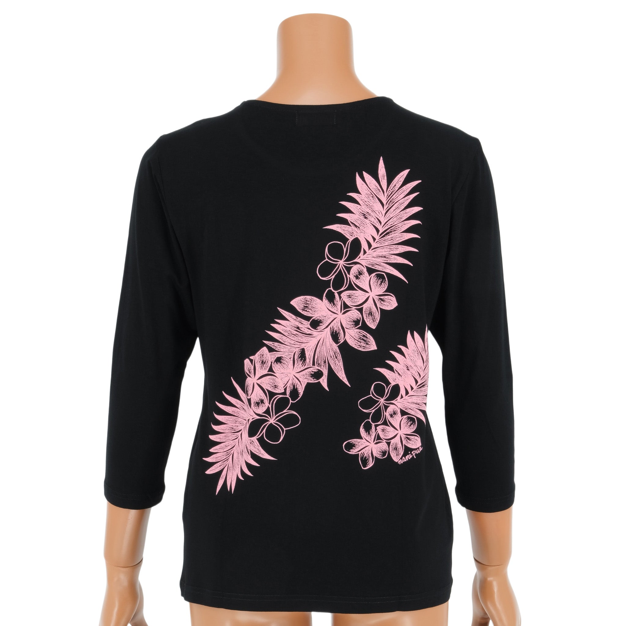 七分袖Tシャツ プルメリアリーフ [TSL-2270]